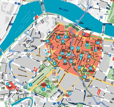 pontevedra mapa turistico Guías y mapas de Rías Baixas   Turismo Rias Baixas